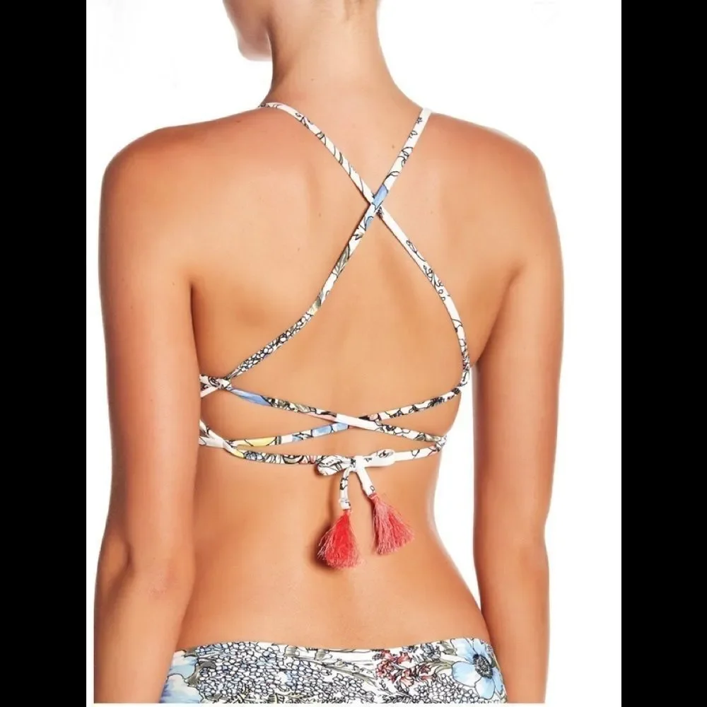 Vince Camuto reversible floral bikini top. NWT - Picture 3 of 12